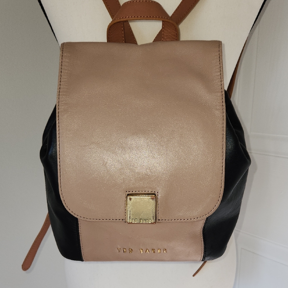 Ted Baker tri-colour leather backpack